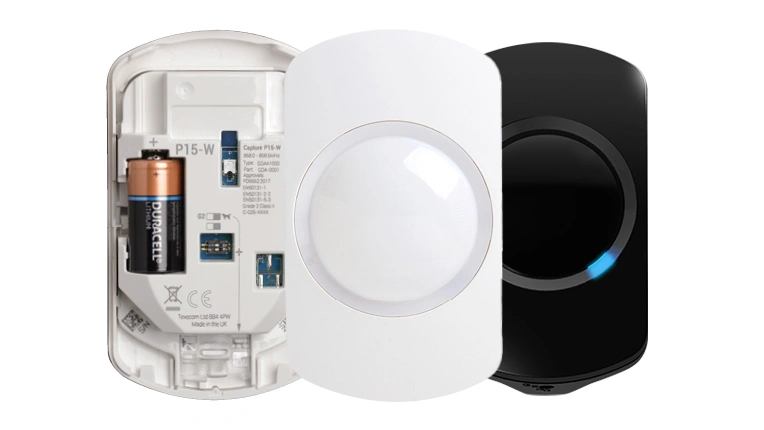  Wireless Ricochet Capture P15 Dual Element Motion Sensor Black
